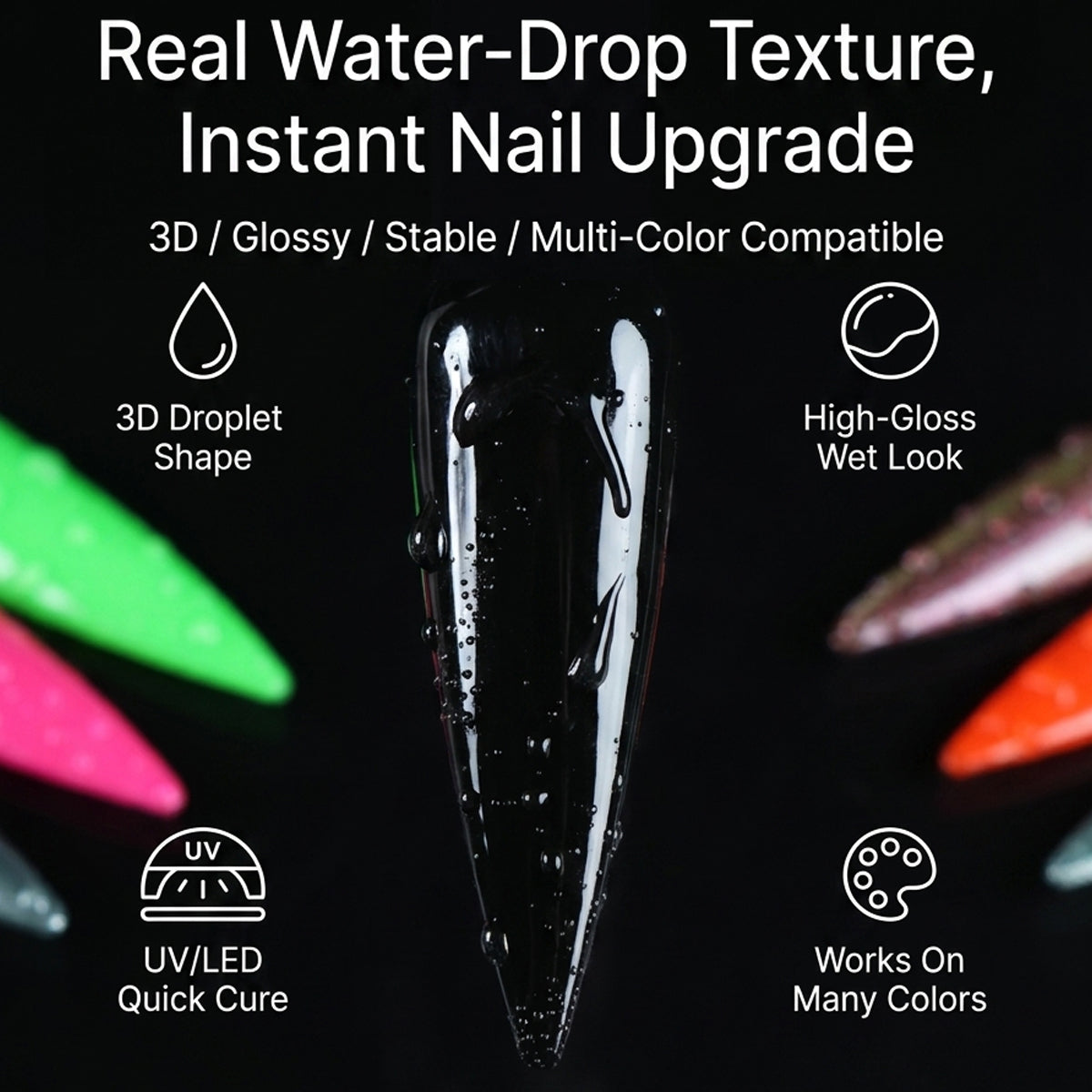 Water Droplet Gel 10ml – Effet 3D Goutte d'Eau | Beautilux BWT000