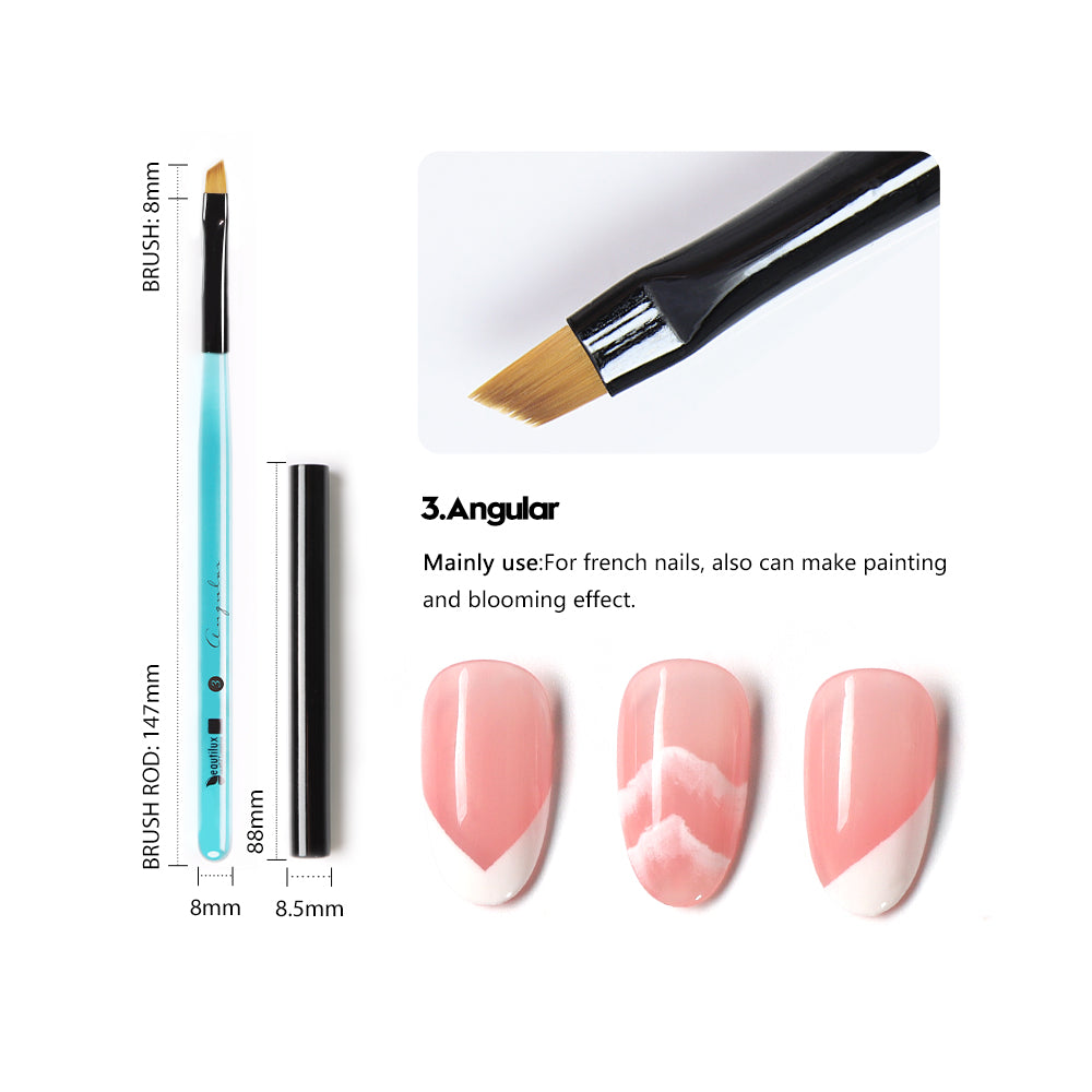Pinceau Crystal blue avec capuchon  CBNB-03