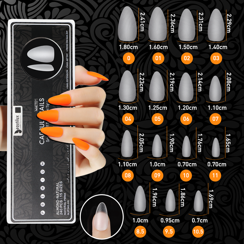 Capsule Américaine Amande Naturel 240 Pcs | Beautilux MJP240-AN Ultramate