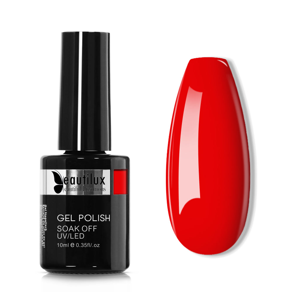 Vernis Semi-Permanent 10ml – Rouge Coquelicot | Beautilux B-004