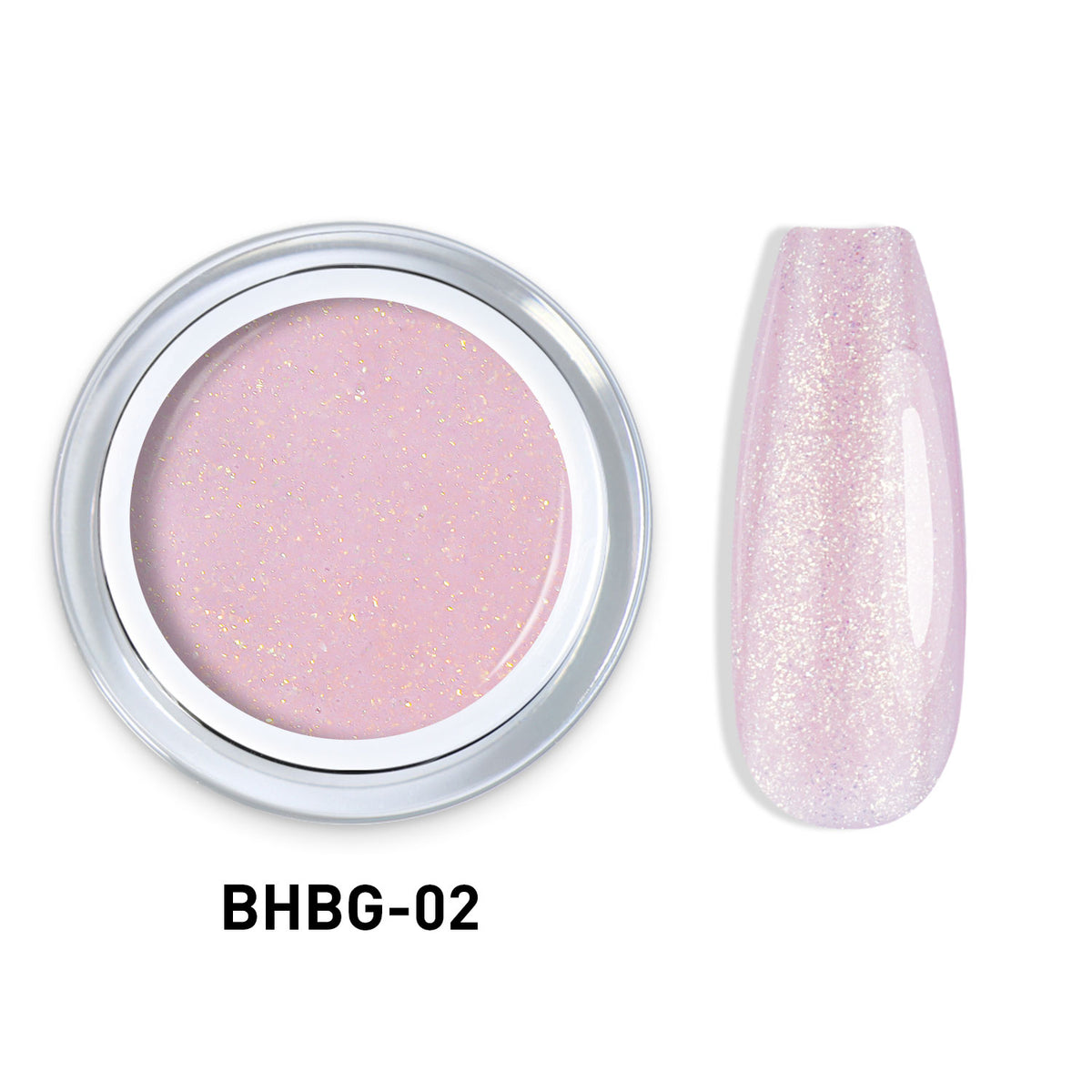 Gel Auto-Égalisant Paillettes 10g – Gel Construction Nail Art Extensions | Beautilux BHBG-02