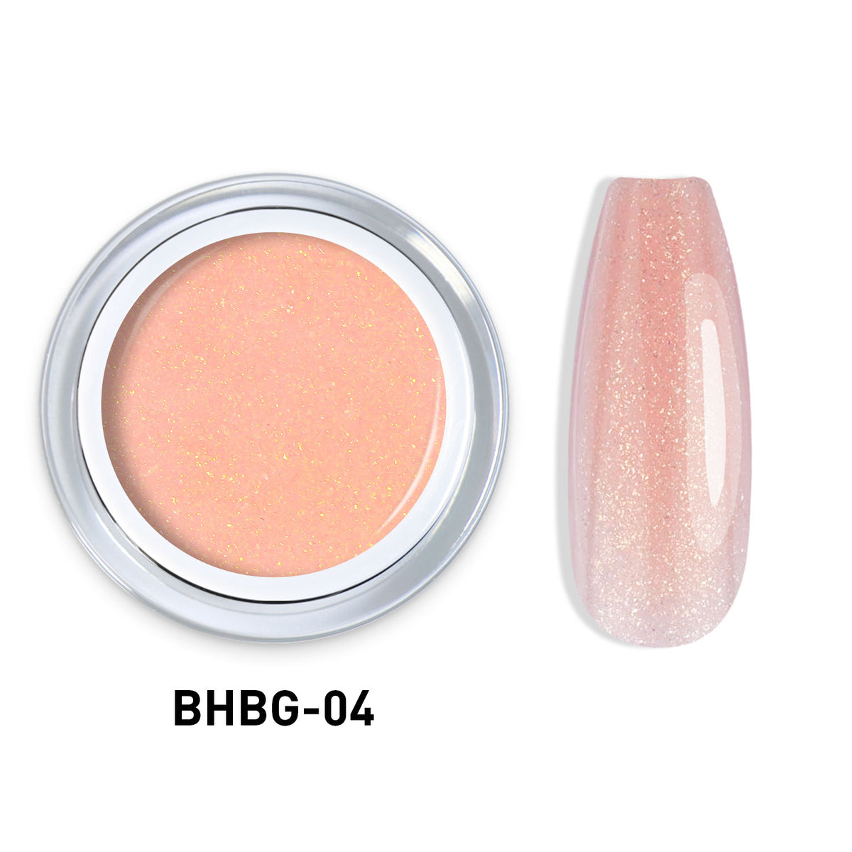 Gel Auto-Égalisant Paillettes 10g – Gel Construction Nail Art Extensions | Beautilux BHBG-04