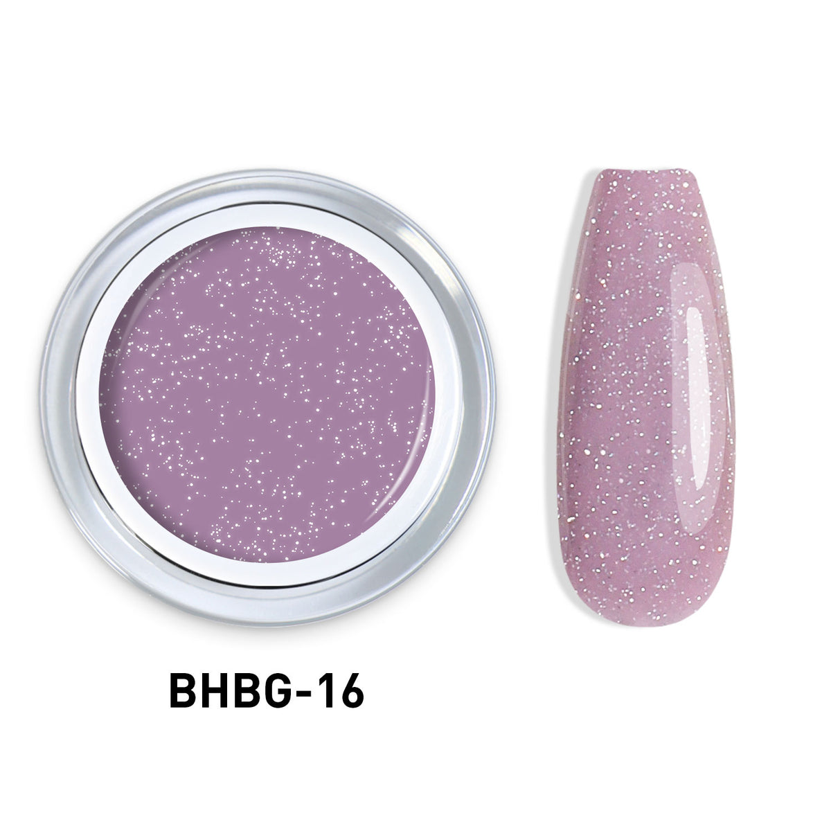 Gel Auto-Égalisant Paillettes 10g – Gel Construction Nail Art Extensions | Beautilux BHBG-16
