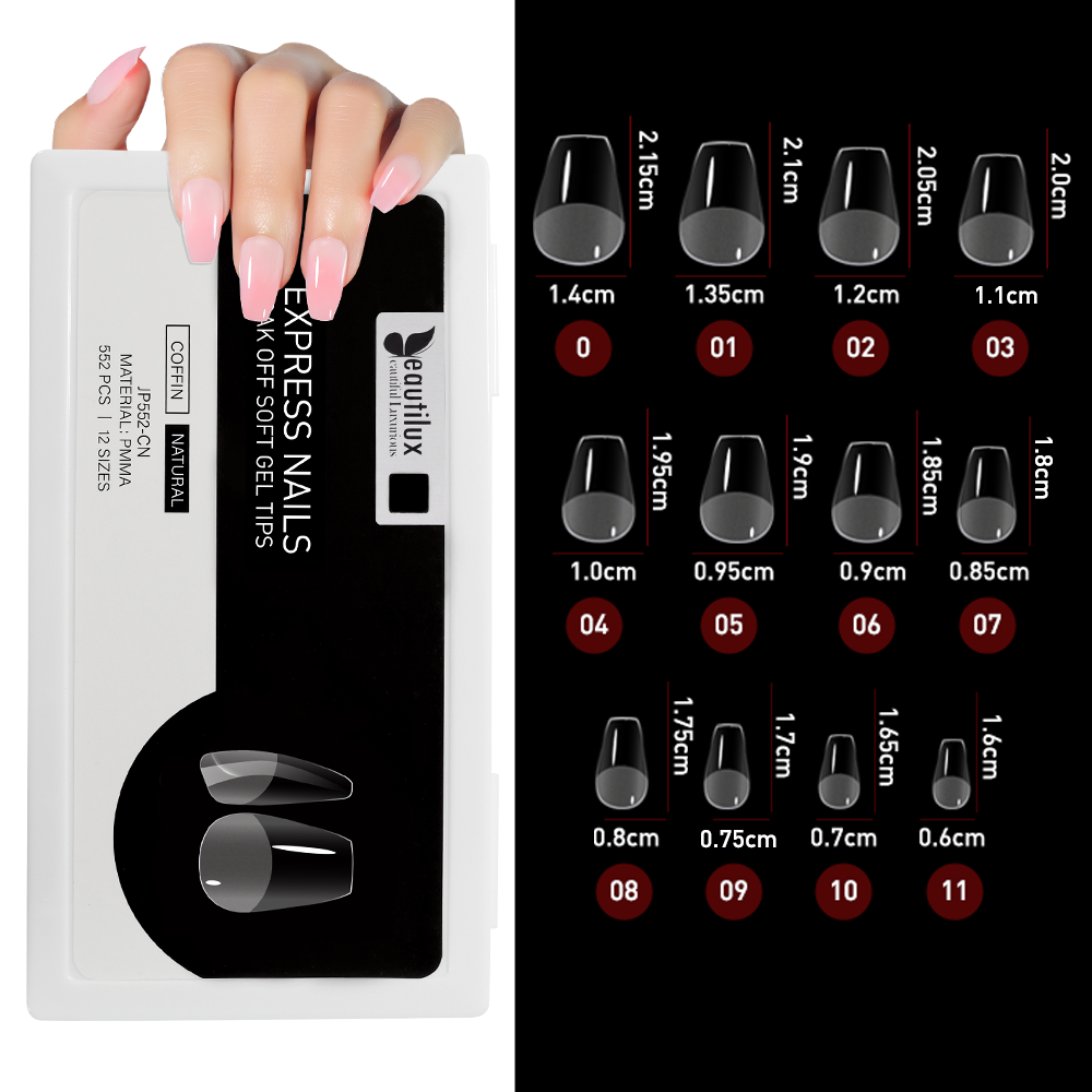 Capsules Américaine Coffin naturel 552Pcs JP552-CN
