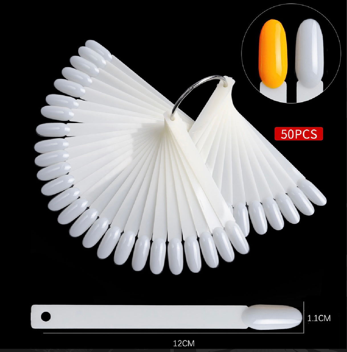Nuancier blanc rond 50pcs OJP50-02