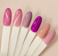 Kit 6 Vernis Semi-Permanent 10 ml – Nudes & Violets | Beautilux K01