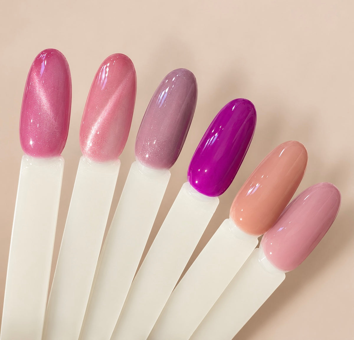 Kit 6 Vernis Semi-Permanent 10 ml – Nudes & Violets | Beautilux K01