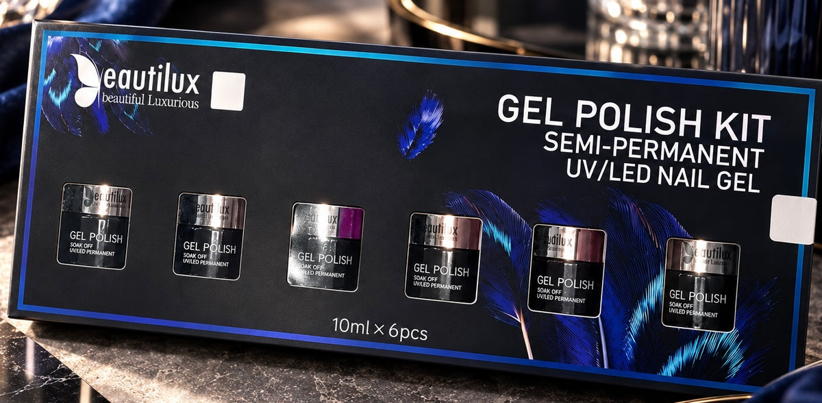 Kit 6 Vernis Semi-Permanent 10 ml – Roses & Mauves Cat Eyes | Beautilux K03