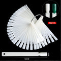 Nuancier Tips Carré Blanc 50 Pcs – Présentation Couleurs Ongles | Beautilux JP50-03