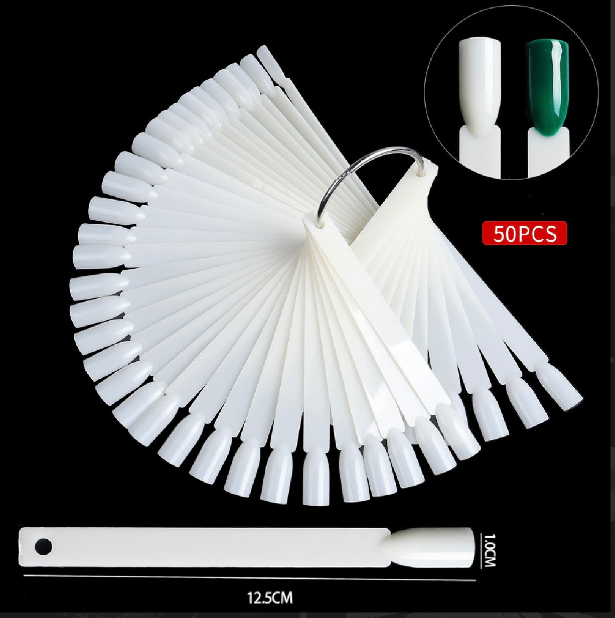 Nuancier carré blanc 50pcs JP50-03