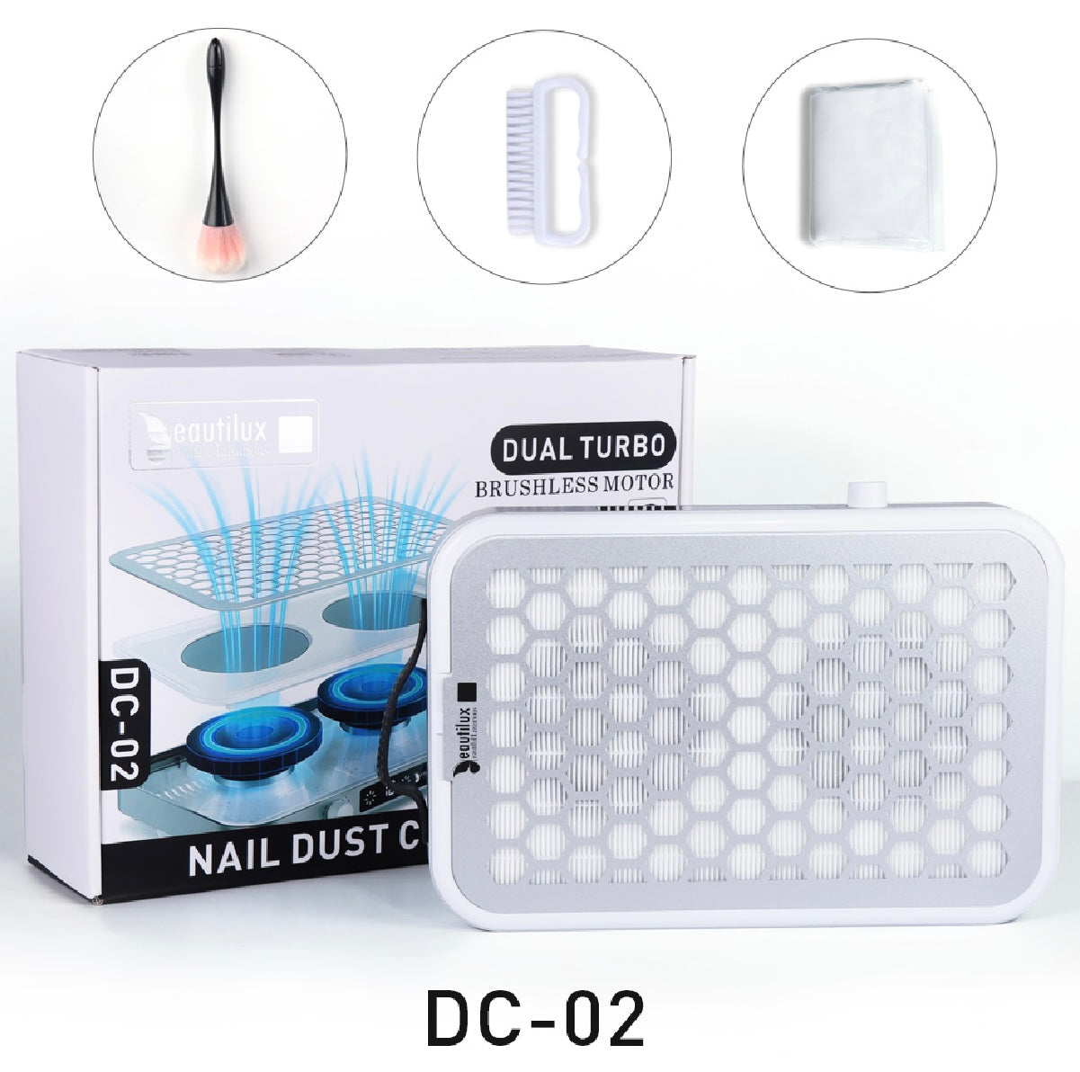 Aspirateur à ongle double turbo DC-02