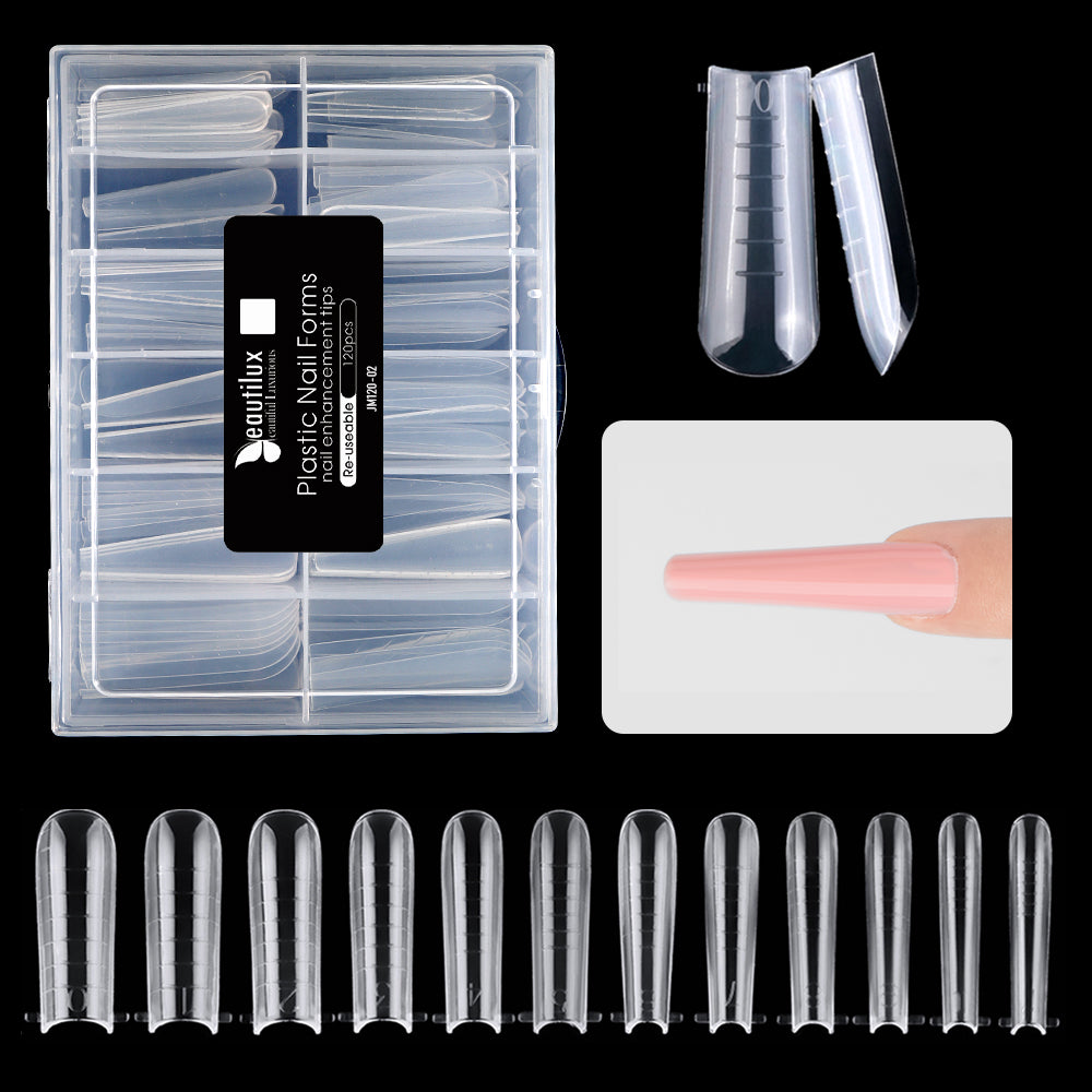 POPIT Plastic nail forms 120Pcs/Box JM120-02