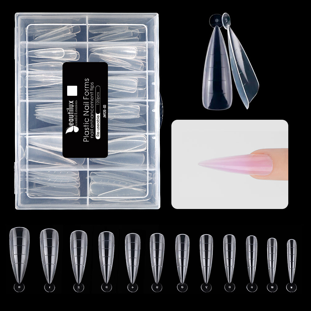 POPIT Plastic Nail Forms 120Pcs/Box JM120-03