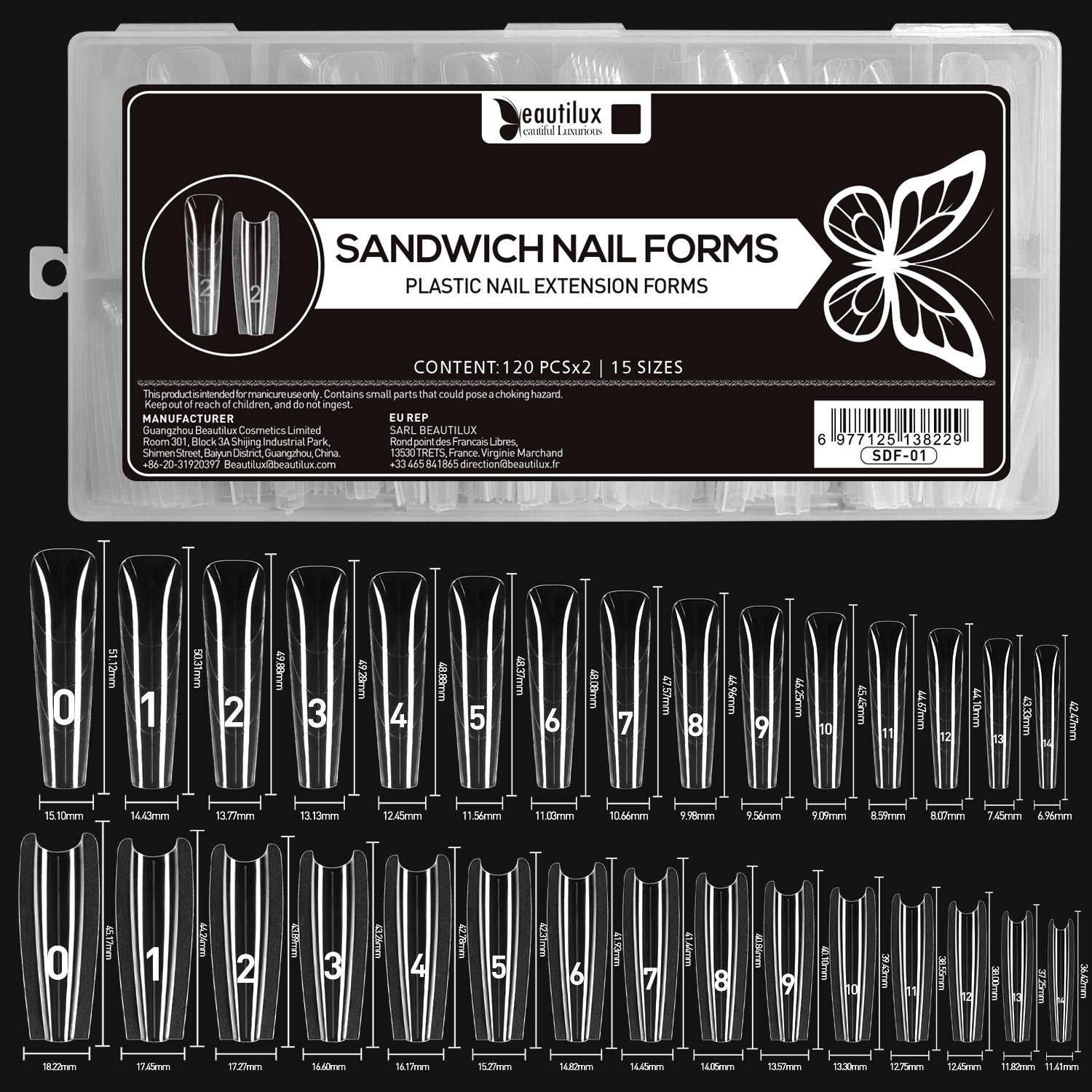 Capsule POPIT Sandwich 15 Tailles 12 PCS SDF-04
