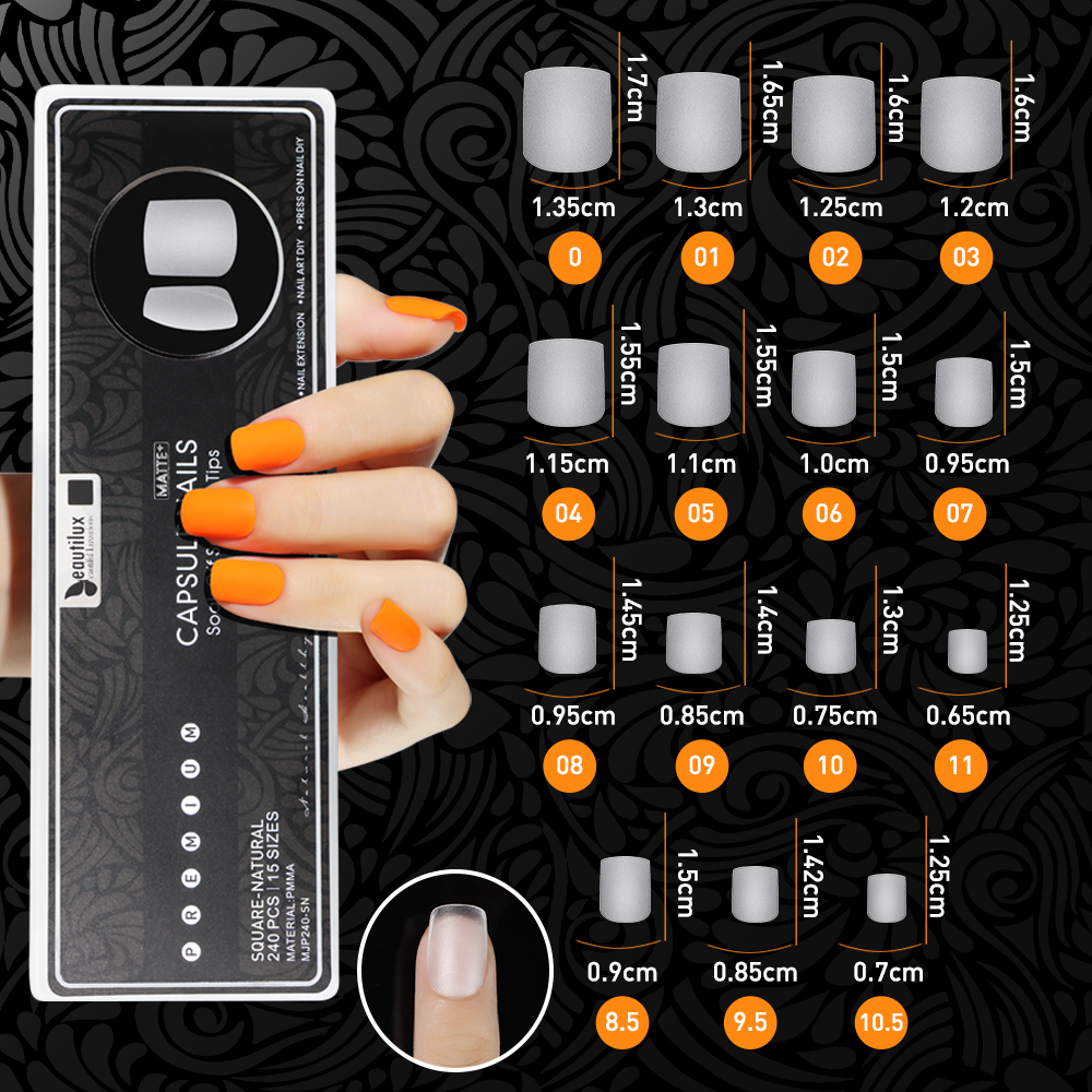 Capsule Américaine Square Naturel 240Pcs MJP240-SN