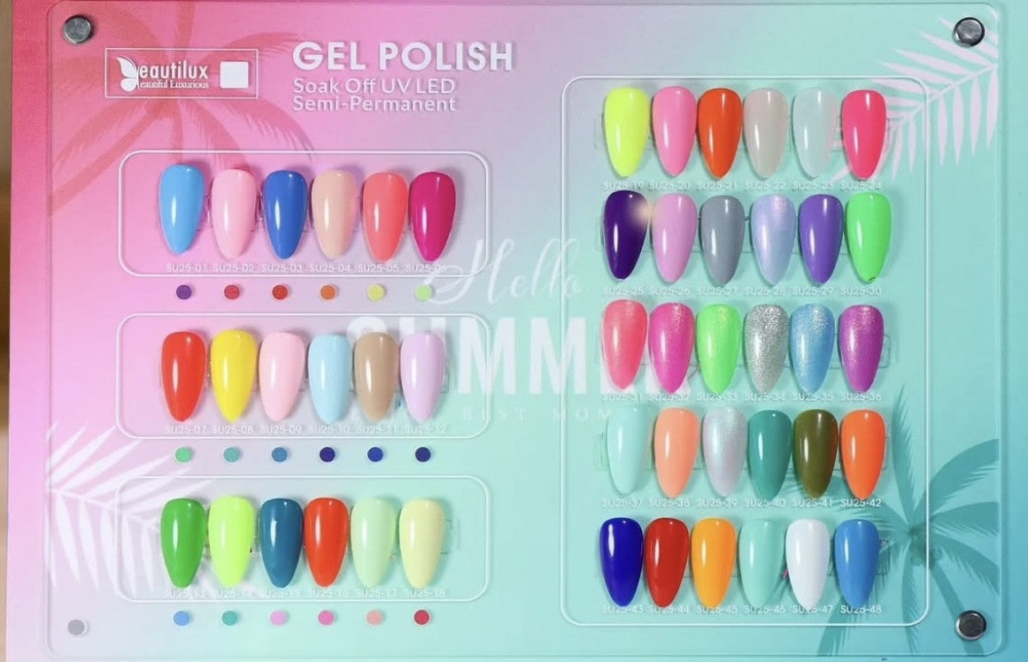 Coffret Collector Hello Summer - Beautilux 48 vernis semi permanent