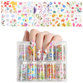 Foil de Transfert Nail Art 10 Styles – Décoration Ongles | Beautilux XKZ-08
