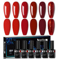 Kit de 6 vernis permanent Rouge 10ML YT-01