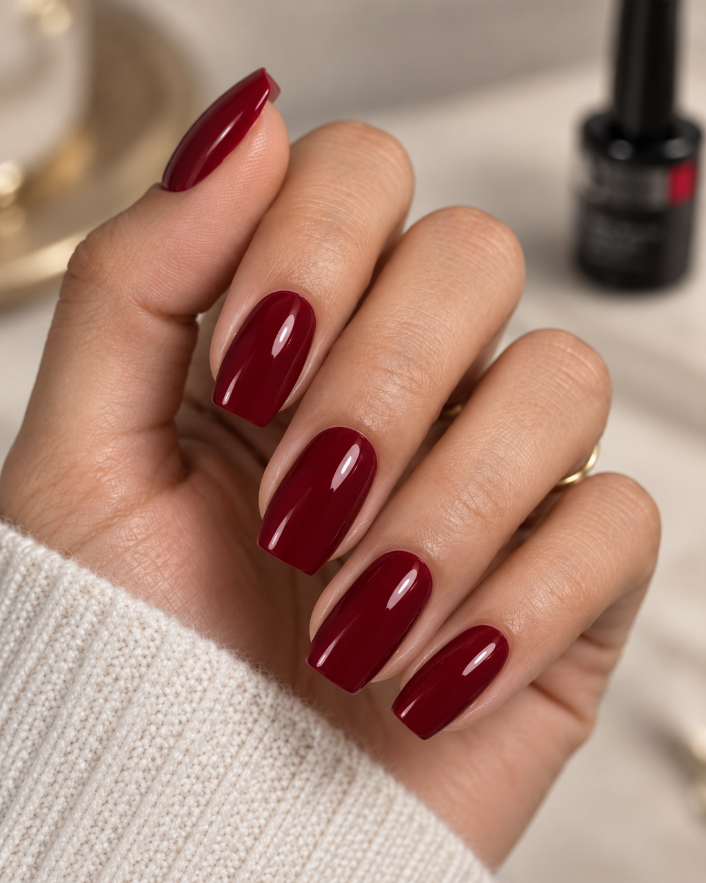 Pose ongles Beautilux B-008 Rouge Foncé