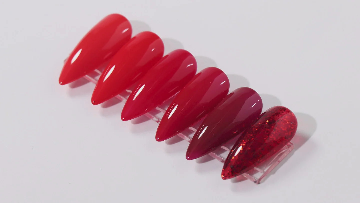 Kit de 6 vernis permanent Rouge 10ML YT-01